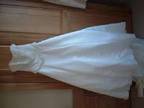 WEDDING DRESS BY HILARY MORGAN. Size 10,  almond/ivory in....