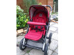 Mutsy Urban Rider - college red Pushchair and Car seat